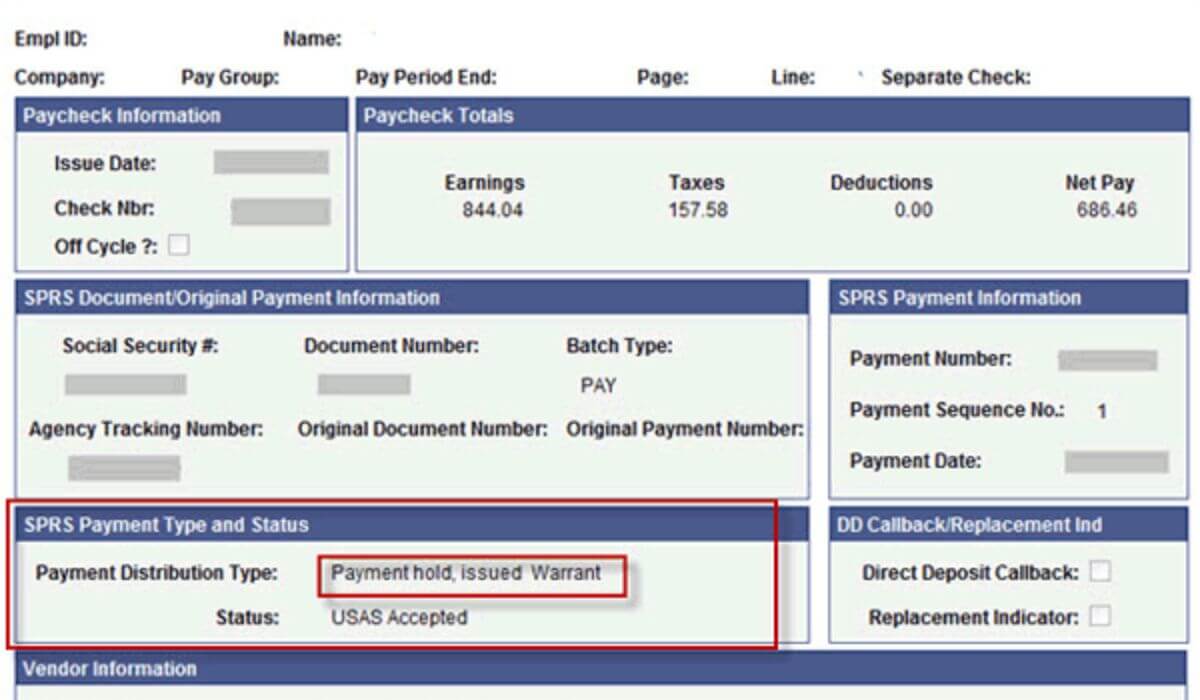 payroll warrants